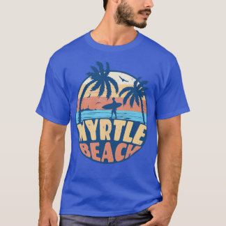 Vintag Surfen Myrtle Beach South olina Retro Sum T-Shirt