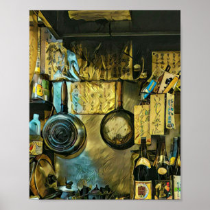 Vintag Sushi Artwork Poster