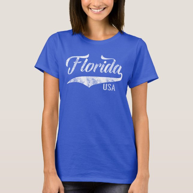 Vintag Swash Florida USA Souvenir T-Shirt (Vorderseite)