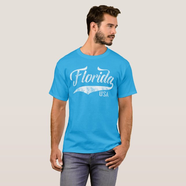 Vintag Swash Florida USA Souvenir T-Shirt (Vorne ganz)