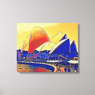 Vintag Sydney Opera House, Australien Leinwanddruck