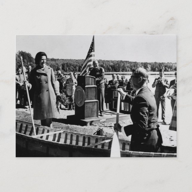 Vintag Sylvania Wilderness Dedication, Michigan Postkarte (Vorderseite)