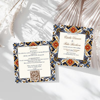 Vintag Talavera Azulejo Blauen Fliesen Hochzeit