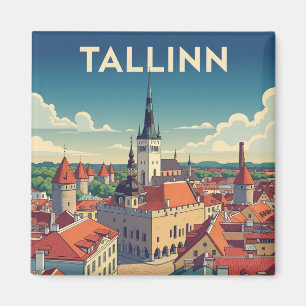 Vintag Tallinn Estland Reisen Magnet