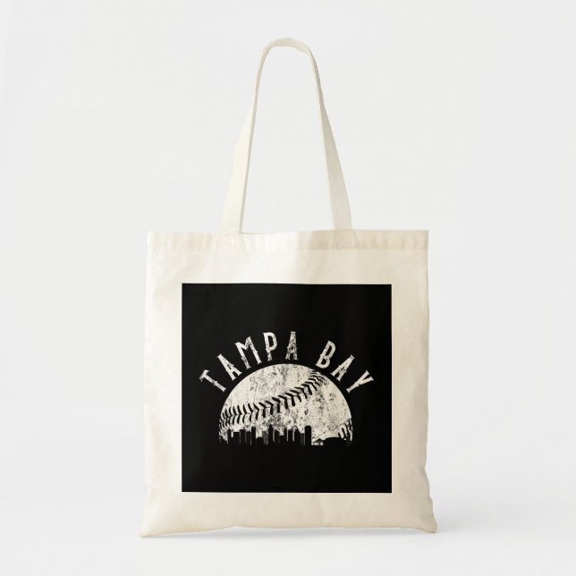 Vintag Tampa Bay Florida Skyline Apparel Tragetasche (Vorne)