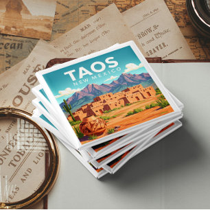 Vintag Taos New Mexico Magnet