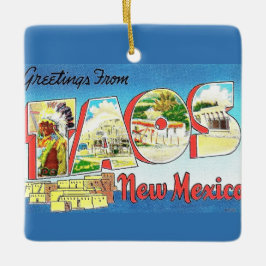 Vintag Taos New Mexico Ornament