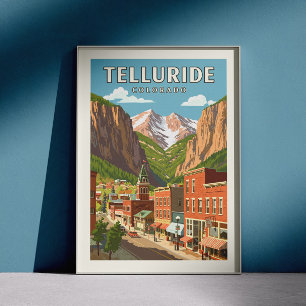 Vintag Telluride Colorado Poster