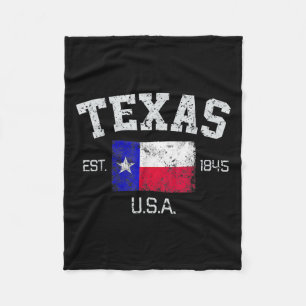 Vintag Texas Austin Est 1845 für Männer Frauen und Fleecedecke