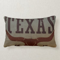 Vintag Texas Cowboy Lumbar Kissen