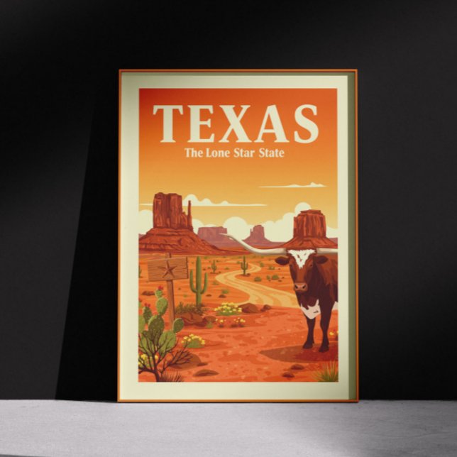 Vintag Texas Poster (Von Creator hochgeladen)