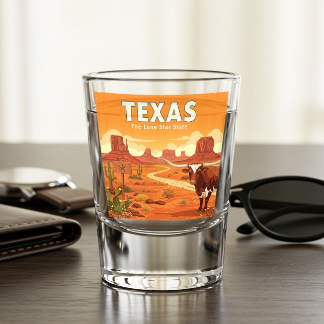 Vintag Texas Schnapsglas (Von Creator hochgeladen)