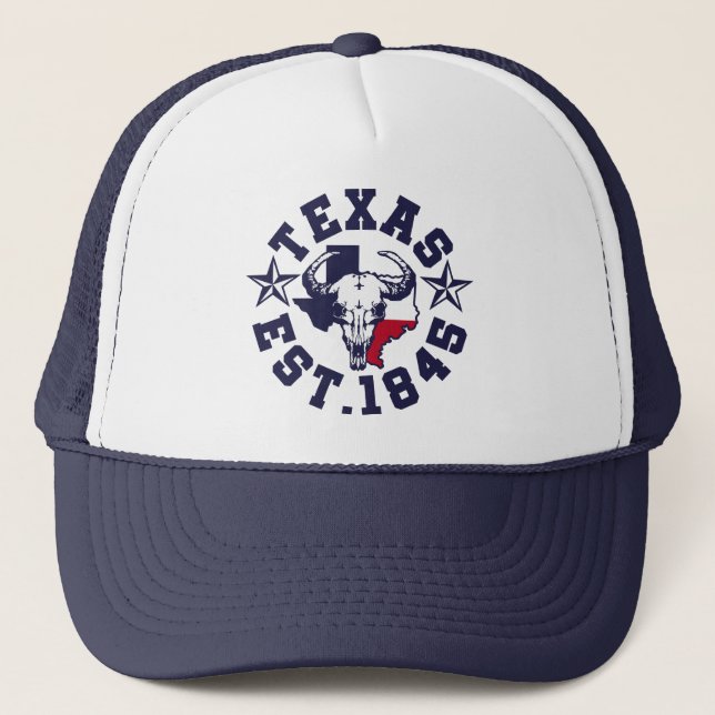 Vintag Texas Truckerkappe (Vorderseite)