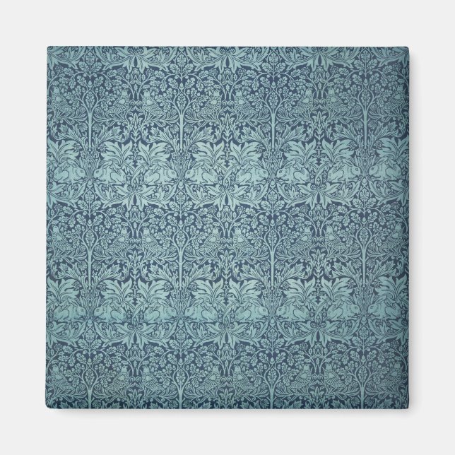Vintag Textile Muster Brer Rabbit William Morris Magnet (Vorne)