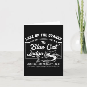 Vintag The Blue Cat Lodge Lake of the Ozarks Karte