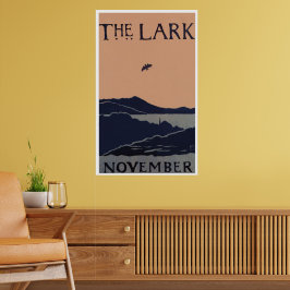Vintag "The Lark" Florence Lundbord Abstrakt Poster