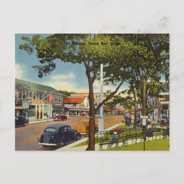 Vintag, The Square, Onset Bay, Maine Postkarte (Vorderseite)