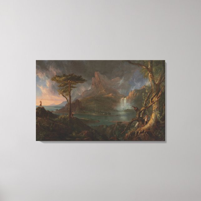 Vintag Thomas Cole A Wild Scene Leinwanddruck (Vorderseite)