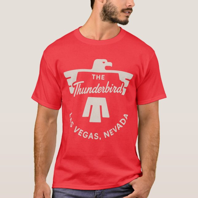 Vintag Thunderbird Las Vegas T-Shirt (Vorderseite)