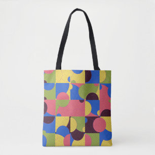 Vintag Tiles Retro-Muster der 60er Jahre Tasche