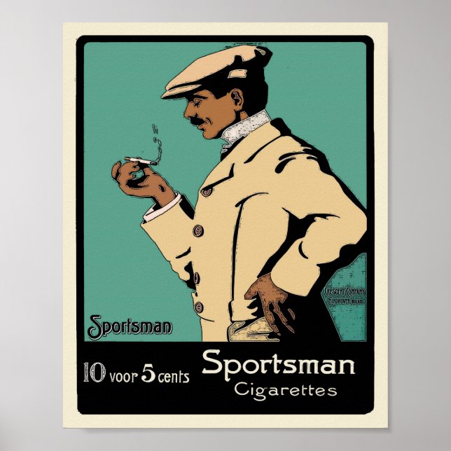Vintag Tobacco Poster - Sportsman Cigarettes (Vorne)