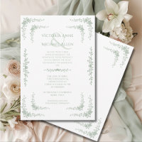 Vintag Toile French Elegante Hochzeit Einladung