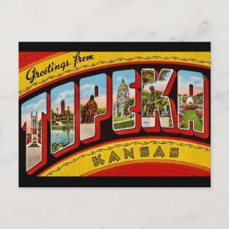 Vintag Topeka Kansas Postcard Postkarte
