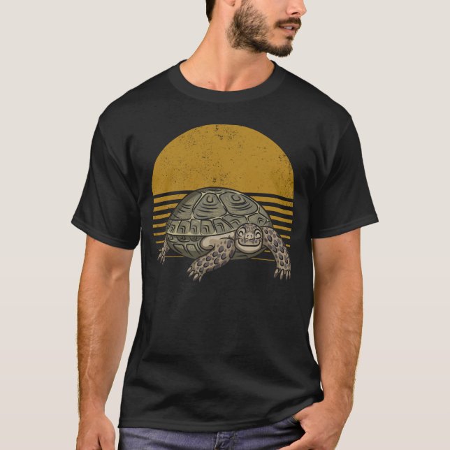 Vintag Tortoise Lover Retro Turtle T-Shirt (Vorderseite)