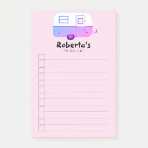 Vintag Trailer Camper Lebensmittelgeschäft bis DO Post-it Klebezettel