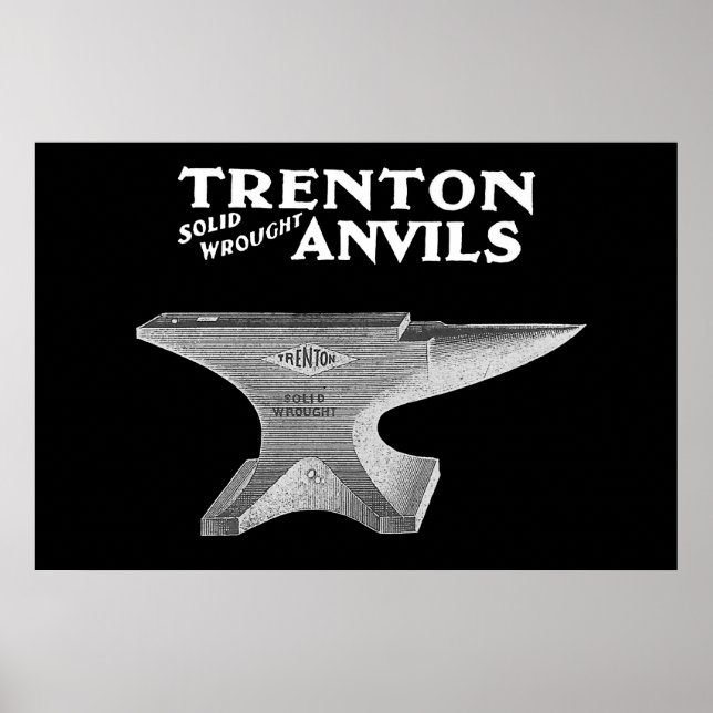 Vintag Trenton Anvil Blacksmithing Poster (Vorne)