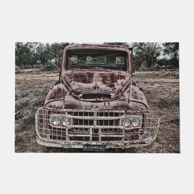 Vintag Truck Austin Fußmatte (Vorderseite)