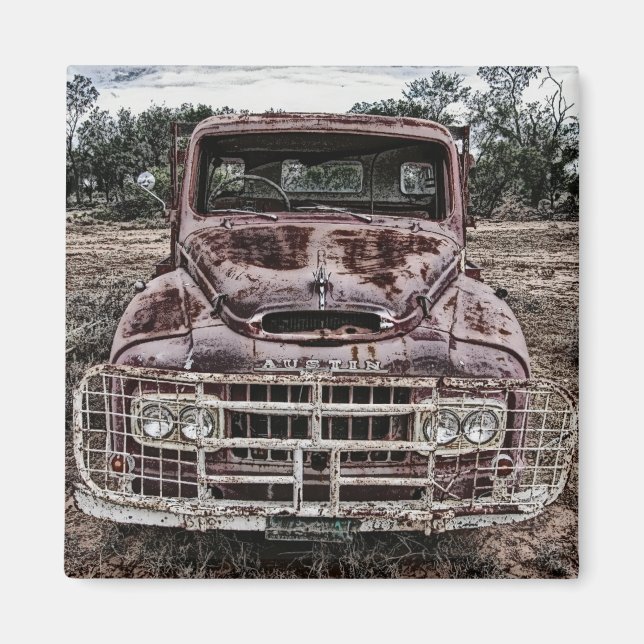Vintag Truck Austin Magnet (Vorne)
