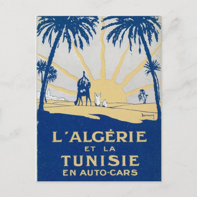 Vintag Tunisie Travel Postcard Postkarte (Vorderseite)