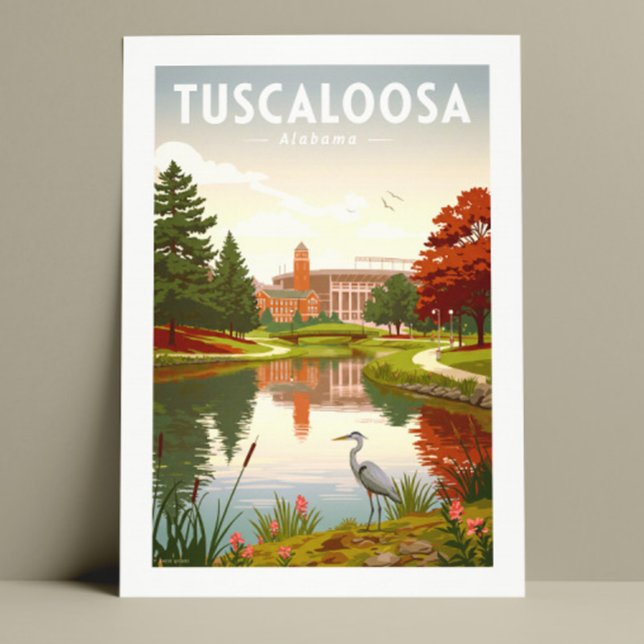 Vintag Tuscaloosa Alabama Postkarte (Von Creator hochgeladen)