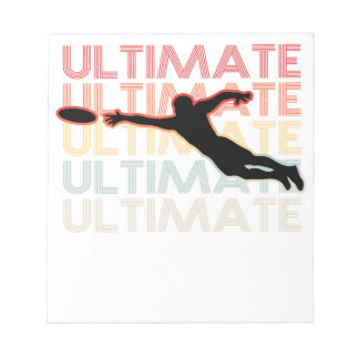 Vintag Ultimate Frisbee Sport Retro Notizblock