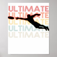 Vintag Ultimate Frisbee Sport Retro