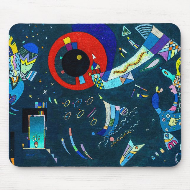 Vintag "Um den Kreis" - Kandinsky Art Mousepad (Vorne)