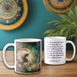 Vintag Unicorn Isaiah 41:10 Schrift Christlich Kaffeetasse