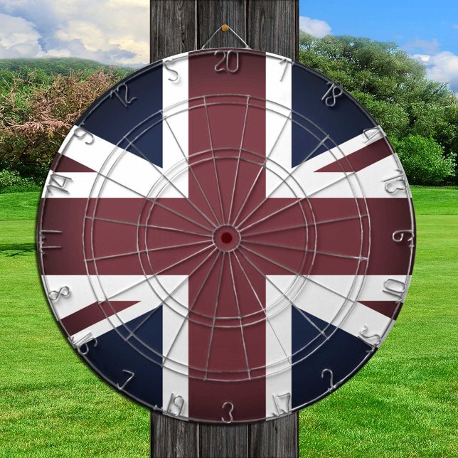 Vintag Union Jack Dartboard, UK, Britische Flagge Dartscheibe (Von Creator hochgeladen)