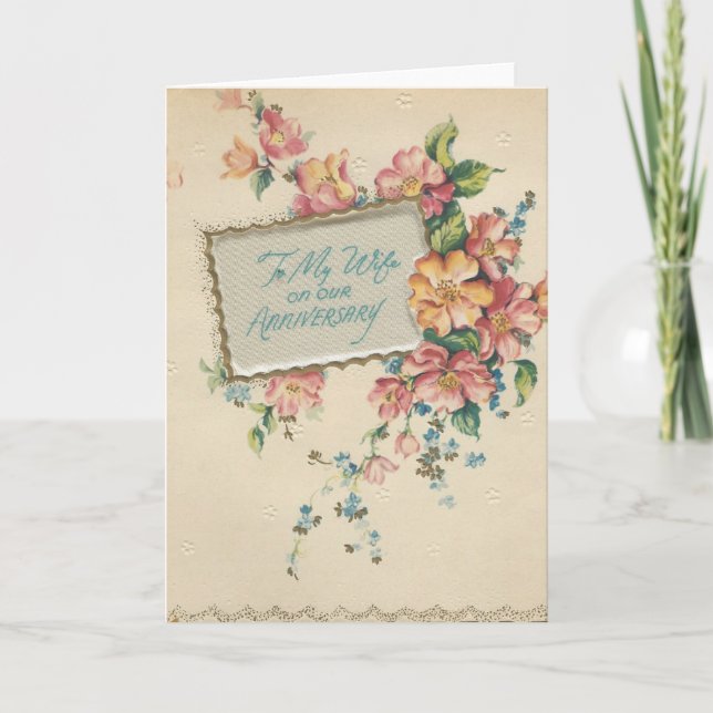 Vintag Unser Jahrestag "Mario 2 Karte (Vorderseite)