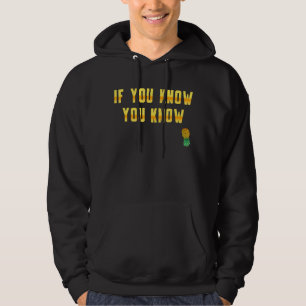 Vintag Upside Down Ananas Subtile Swinger Hoodie