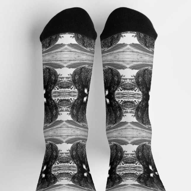 Vintag USA Alaska Braunbär Socken (Oben)