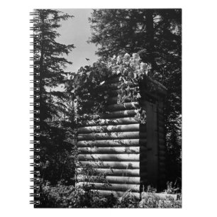 Vintag USA Alaska deluxe outhouse 1970 Notizblock
