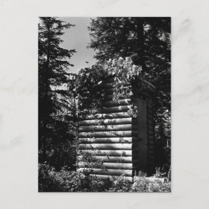 Vintag USA Alaska deluxe outhouse Postkarte
