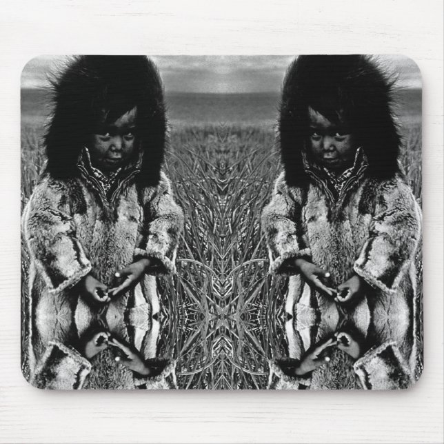 Vintag USA Alaska eskimo boy Mouse Pad Mousepad (Vorne)