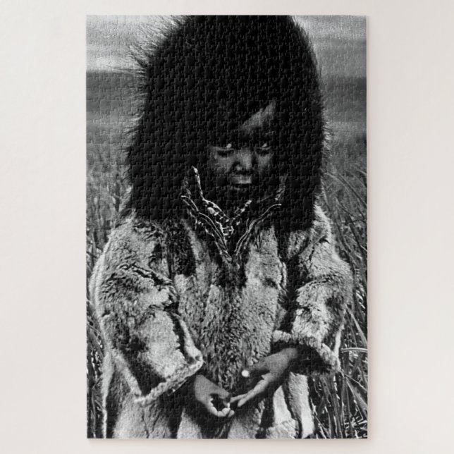 Vintag USA Alaska eskimo Junge (Vertikal)