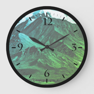 Vintag USA Alaska Mckinley Nationalpark Große Wanduhr
