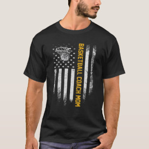 Vintag USA American Flag Proud Basketball Coach T-Shirt