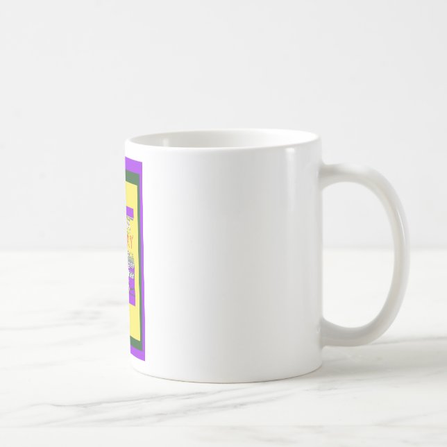 Vintag USA Stronger Together Abstrakt Art Print Kaffeetasse (Rechts)