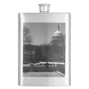 Vintag USA Washington Hauptstadt Street Flachmann